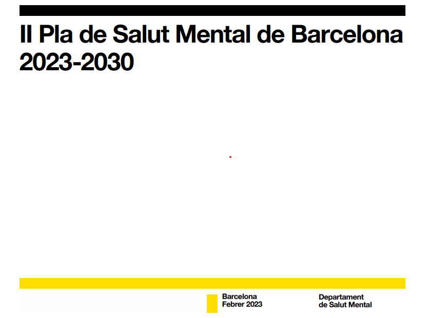 Pla de Salut Mental de Barcelona 2023-2030